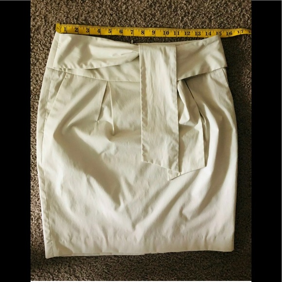Banana Republic Mini Skirt Sz 4 Bow waist Pockets - Picture 4 of 9